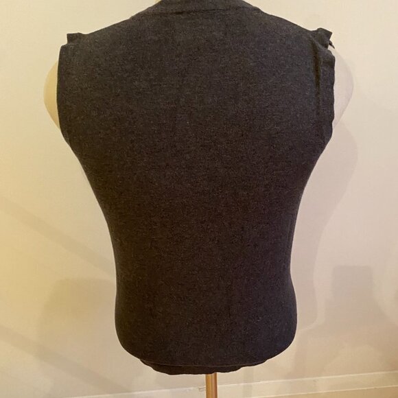 SOUL Of London Sweater XL Vest BNWOT Mens New Slim Gray Button Down - Picture 3 of 5